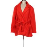 Dámské Kabáty ONLY v červené barvě ve velikosti 3 XL ve slevě plus size 