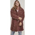 Dámský kabát // Urban classics Ladies Oversized Sherpa Coat darkrose