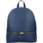 Dámské Kožené batohy Facebag v modré barvě v elegantním stylu z kůže ve slevě 