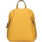 Dámské Kožené batohy Katana v žluté barvě v elegantním stylu z kůže 