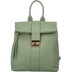 Dámské Kožené batohy Italy v zelené barvě v elegantním stylu s motivem Top Model 