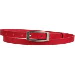 Dámské Kožené pásky Penny Belts v červené barvě v moderním stylu z kůže 