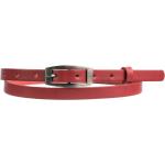 Dámské Kožené pásky Penny Belts v červené barvě v moderním stylu z kůže 