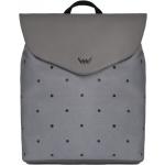 Dámské Městské batohy Vuch v šedé barvě v moderním stylu s puntíkovaným vzorem ze syntetiky s vnitřním organizérem 