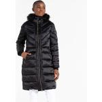 Dámské Zimní bundy s kapucí Dare 2 be Větruvzdorné v černé barvě z umělé kožešiny ve velikosti 10 XL 