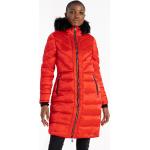 Dámské Zimní bundy s kapucí Dare 2 be Větruvzdorné v červené barvě z umělé kožešiny ve velikosti 10 XL 