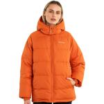 Dámské Zimní bundy s kapucí Dedicated v oranžové barvě ve velikosti M ve slevě udržitelná móda 