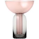 Vázy v růžové barvě v elegantním stylu ze skla 