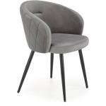 Jídelní židle v šedé barvě čalouněné 