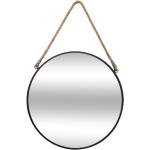 Zrcadla na zeď v minimalistickém stylu z kovu kulaté 