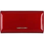 Dámské Luxusní peněženky Gregorio v červené barvě v lakovaném stylu z kůže 