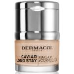 Dermacol Caviar Long Stay dlouhotrvající make-up s výtažky z kaviáru a zdokonalující korektor odstín 4 Tan 30 ml