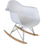 Designové židle v bílé barvě z plastu 