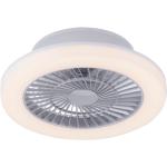 Designový stropní ventilátor šedý vč. LED - Maki