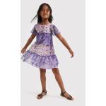 Dětské letní šaty Desigual ve fialové barvě ze syntetiky ve slevě 