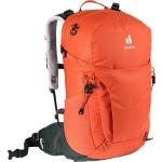 Dámské Outdoorové batohy Deuter v oranžové barvě v minimalistickém stylu s polstrovanými popruhy o objemu 24 l 