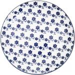 Dezertní talíře v modré barvě z porcelánu s průměrem 19 cm 
