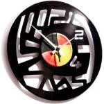 Nástěnné hodiny Discoclock v černé barvě z kovu 