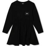 Dětské šaty Dívčí v černé barvě z bavlny Designer od značky DKNY z obchodu Answear.cz s poštovným zdarma 