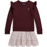 Dětské šaty Dívčí v bordeaux červené ve velikosti 8 let Designer od značky Polo Ralph Lauren z obchodu Answear.cz s poštovným zdarma 