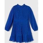 Dětské šaty Dívčí v modré barvě z polyesteru ve velikosti 5 let strečové od značky Tommy Hilfiger z obchodu Answear.cz s poštovným zdarma 