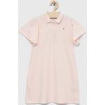 BIO Dětské šaty Dívčí v růžové barvě z bavlny ve velikosti 7 let ve slevě od značky Tommy Hilfiger z obchodu Answear.cz 