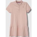 Dětské šaty Dívčí v růžové barvě z bavlny ve velikosti 6 let od značky Tommy Hilfiger z obchodu Answear.cz s poštovným zdarma 