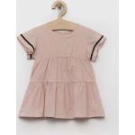 Dětské šaty Dívčí v béžové barvě z bavlny ve velikosti 6 let od značky United Colors of Benetton z obchodu Answear.cz 