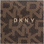 Dámské Designer Kožené tašky DKNY Bryant v hnědé barvě z koženky veganské 