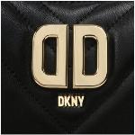 Dámské Designer Kožené tašky DKNY v černé barvě z kůže 