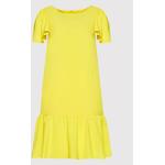 Dámské Designer Denní šaty DKNY v žluté barvě ze syntetiky ve velikosti 4 