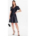 Dámské Designer Kožené šaty DKNY z koženky ve velikosti 4 
