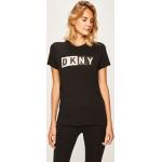 Dámské Designer Topy DKNY ve velikosti M s krátkým rukávem strečové ve slevě 