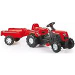 Traktory v červené barvě ve slevě s tématem farma 