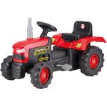 Traktory v červené barvě ve slevě s tématem farma 