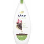 Sprchové gely Dove v růžové barvě o objemu 225 ml s přísadou kakaové máslo 
