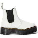 Kotníčkové boty na podpatku Dr. Martens 2976 v bílé barvě z hladké kůže ve slevě na zimu 