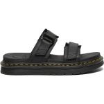 Pánské Kožené sandály Dr. Martens v černé barvě z hladké kůže ve slevě na léto 