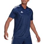 Pánské Fotbalové dresy adidas v modré barvě ve velikosti S s krátkým rukávem ve slevě 