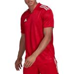 Pánské Fotbalové dresy adidas v červené barvě ve velikosti S s krátkým rukávem ve slevě 