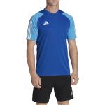 Pánské Fotbalové dresy adidas Tiro 23 v modré barvě z polyesteru ve velikosti S s krátkým rukávem ve slevě 