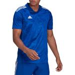 Pánské Fotbalové dresy adidas v modré barvě ve velikosti XS s krátkým rukávem ve slevě 