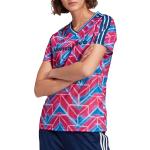 Dámské Fotbalové dresy adidas v růžové barvě v retro stylu ve velikosti S s krátkým rukávem 