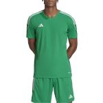 Pánské Fotbalové dresy adidas Tiro 23 v zelené barvě ve velikosti 3 XL s krátkým rukávem ve slevě plus size 