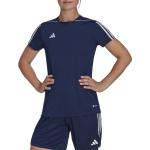 Dámské Fotbalové dresy adidas Tiro 23 v modré barvě ve velikosti L s krátkým rukávem ve slevě 