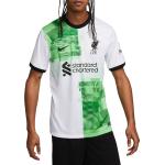 Nová kolekce: Pánské Fotbalové dresy Nike v bílé barvě v moderním stylu ve velikosti S s krátkým rukávem s motivem FC Liverpool ve slevě 