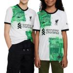 Nová kolekce: Pánské Fotbalové dresy Nike v bílé barvě v moderním stylu ve velikosti XS s krátkým rukávem s motivem FC Liverpool ve slevě 