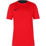 Pánská  Trička s kulatým výstřihem Nike Court v červené barvě z polyesteru ve velikosti M s krátkým rukávem s kulatým výstřihem ve slevě 
