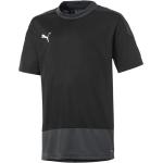 Dětská sportovní trička Puma teamGOAL v černé barvě ve velikosti 12 let ve slevě 