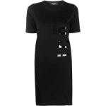 Dámské Pouzdrové šaty Dsquared2 v černé barvě z bavlny ve velikosti XS s krátkým rukávem ve slevě 